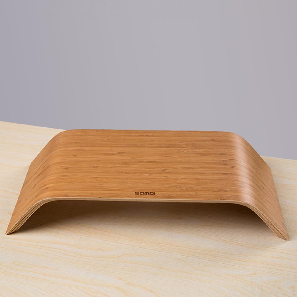 Support laptop bois bambou – Rehausseur stable et élégant pour MacBook et PC portable
