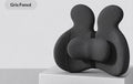 Coussin Lombaire Ergonomique pour Chaise de Bureau – Duo Assise & Dossier